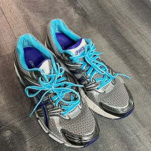ASICS Gel GT-1000 Titanium Iris & Turquoise size 8